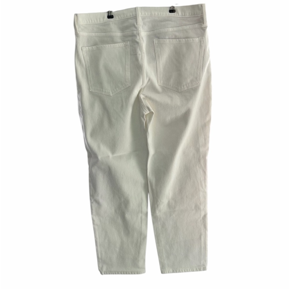 Banana Republic Button Fly High Rise Skinny Ankle Jeans Sz 34 White Waist 18.5” - Picture 2 of 9